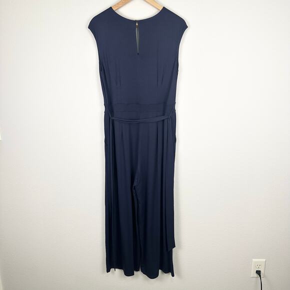 Boden Corinne Jersey Jumpsuit Navy US Size 10 - Picture 8 of 11